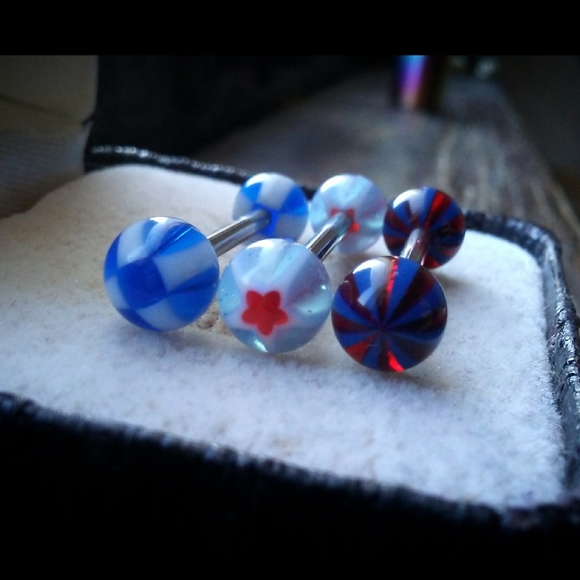 ✨*4/$15* Lot of 3 Stainless Barbells Piercing Body Jewelry - Picture 3 of 5